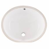 VANITY WHITE OVAL PORCELAIN — M1714