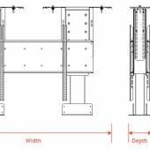 DL-50b LIFTS TWO 65″ TVS