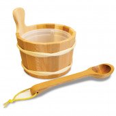 Sauna bucket and ladle