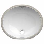 VANITY WHITE OVAL PORCELAIN — M1512