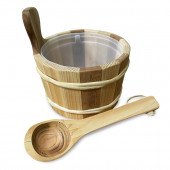 Sauna bucket and ladle