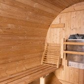 8’ Thermowood barrel sauna kit