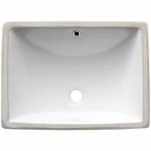 VANITY WHITE RECTANGLE PORCELAIN M1813